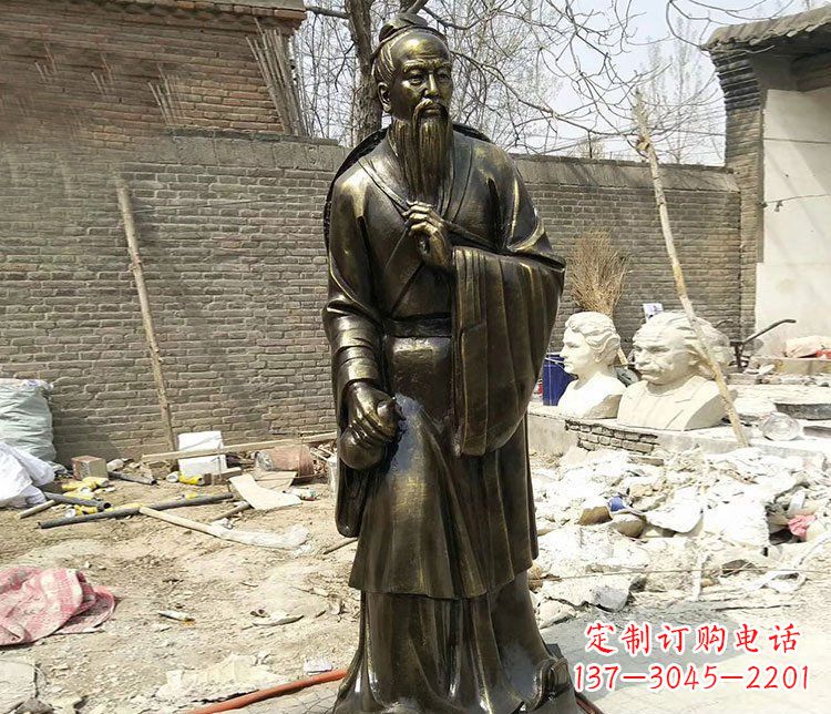 运城传承医德耀中华——华佗铜雕