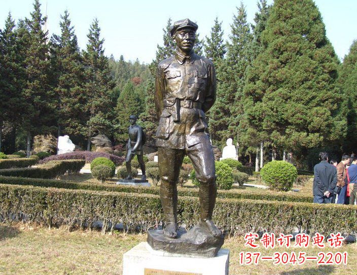 运城铜雕解放军战士,荣誉的象征