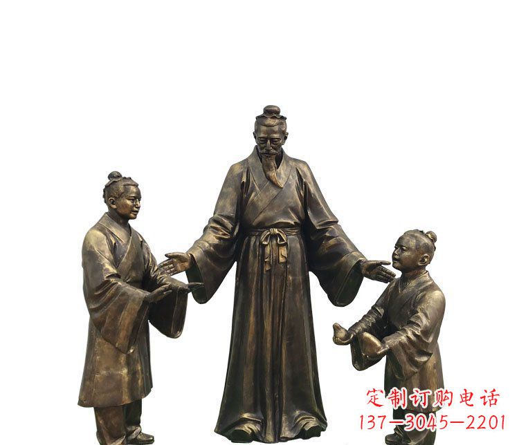 运城精美铜雕孔融雕塑,温柔释放你的情怀