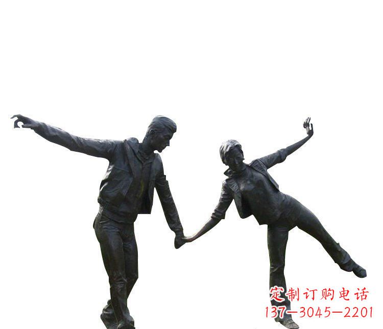 运城铜恋人雕塑,完美呈现浪漫爱情