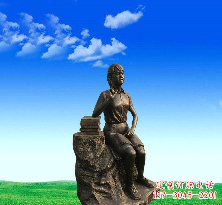 运城展现美丽的美女雕塑