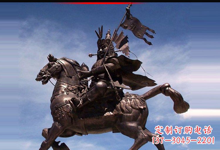 运城风靡全国的将军人物铜雕塑