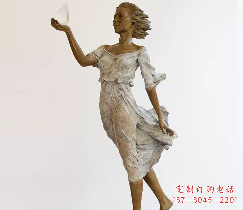 运城精美铜质西方美女雕塑
