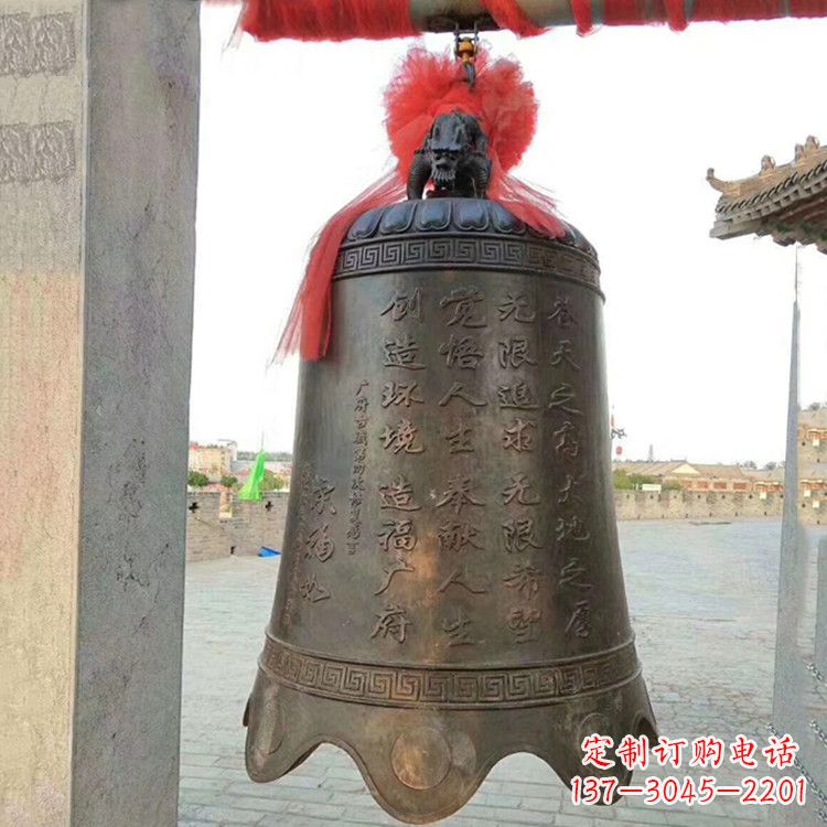 运城传承经典律动热情——亿领中国领先的广场铜钟雕塑