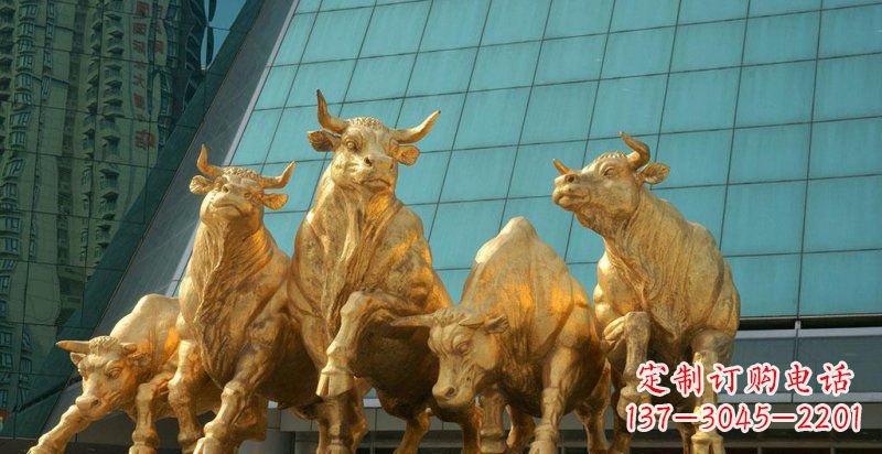 运城五牛铜雕,装点你的家居空间
