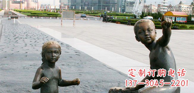 运城为您的广场增添童真热情,小孩雕塑定制