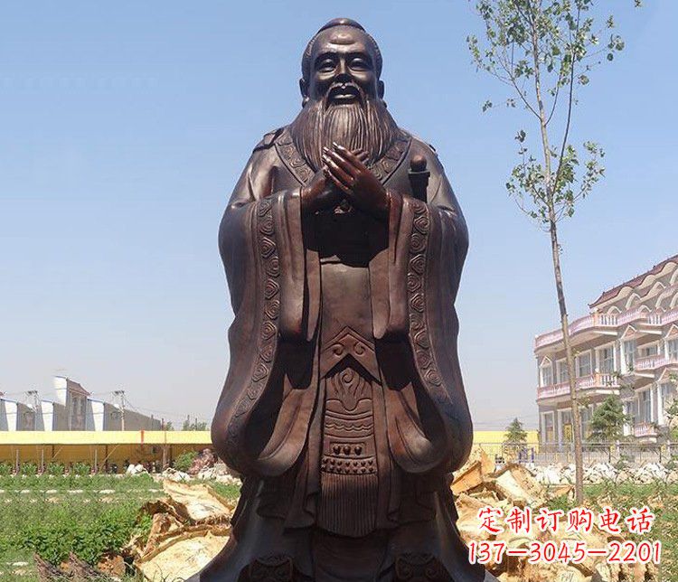 运城精美的纪念孔子雕像,珍藏中华文化精髓