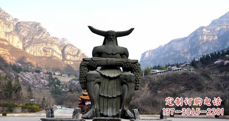 运城中领雕塑炎帝景观铜雕