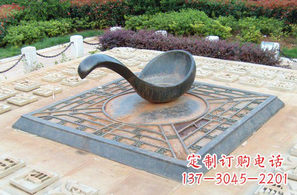 运城让公共空间饱满指引灵性的指南针雕塑