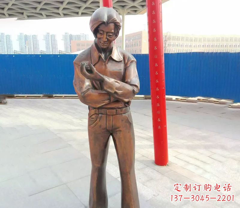 运城中领雕塑的女性人物铜雕