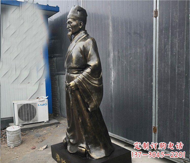 运城铸铜李时珍医学家雕塑,致敬伟大的医学先驱