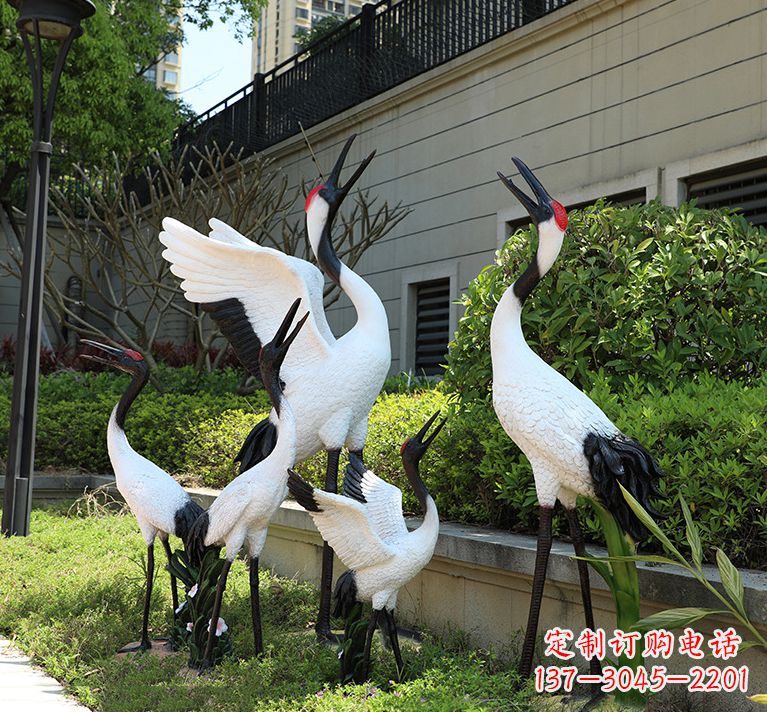 运城精致仿真的仙鹤雕塑