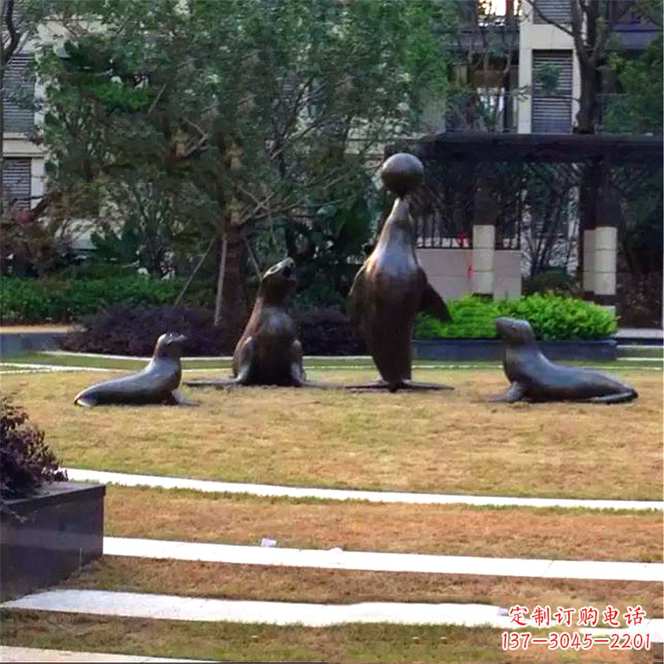 运城海豹雕塑,装点你的园林