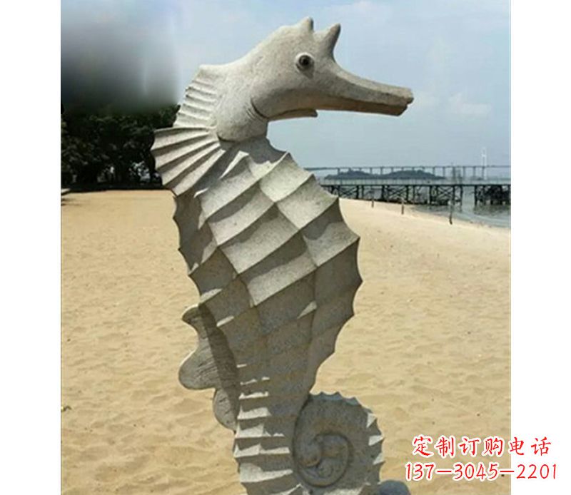 运城海马雕塑，海边景观装饰精美雕刻
