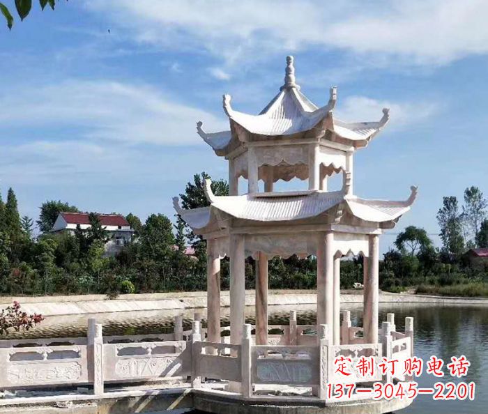 运城中领雕塑精心打造的海边抒情凉亭雕塑,以海…