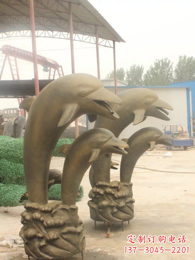 运城海豚之美,艺术铸就——铜质海豚雕塑
