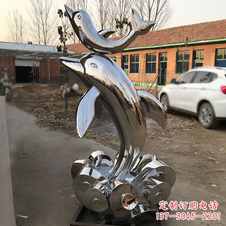 运城海豚不锈钢雕塑，带来动人惊喜