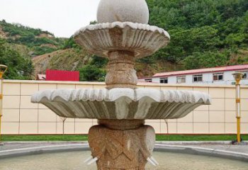 运城中领雕塑海螺石雕喷泉精致装点室外空间
