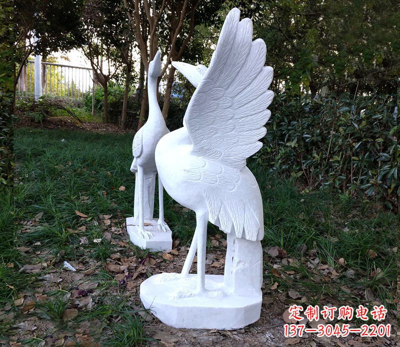 运城艺术级典雅的丹顶鹤雕塑