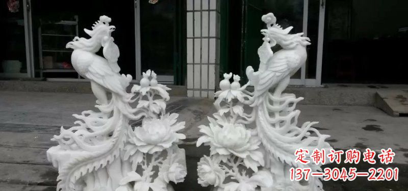 运城汉白玉凤凰雕塑