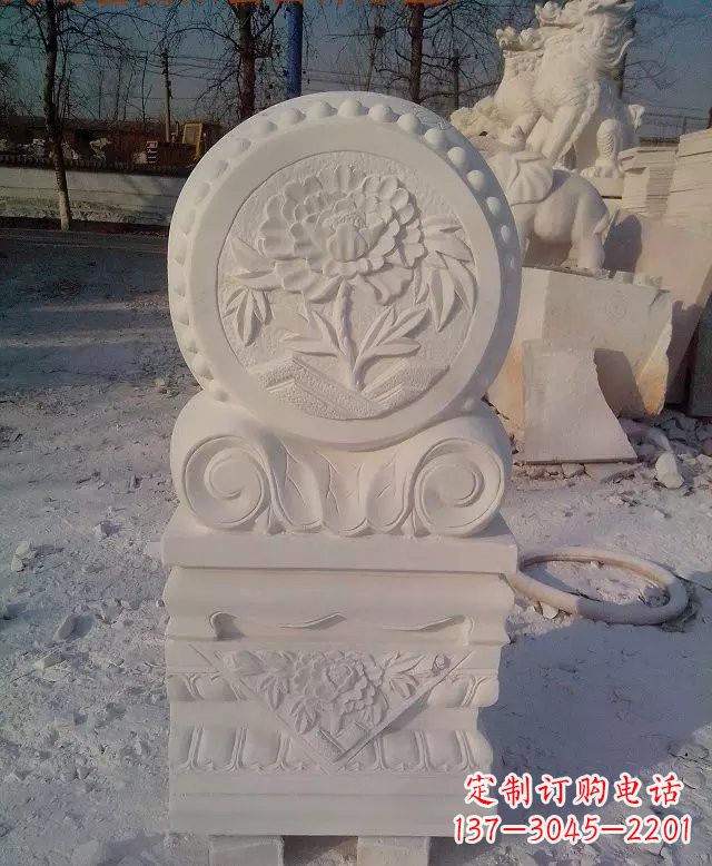 运城汉白玉门墩雕塑是一种特殊的雕塑艺术品,雕…