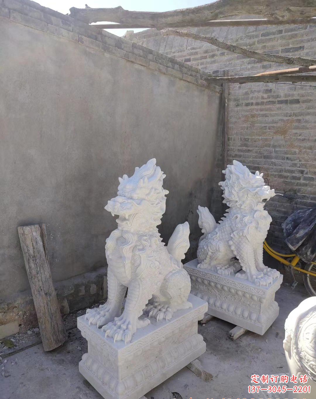 运城得心应手——精美绝伦的汉白玉麒麟雕塑