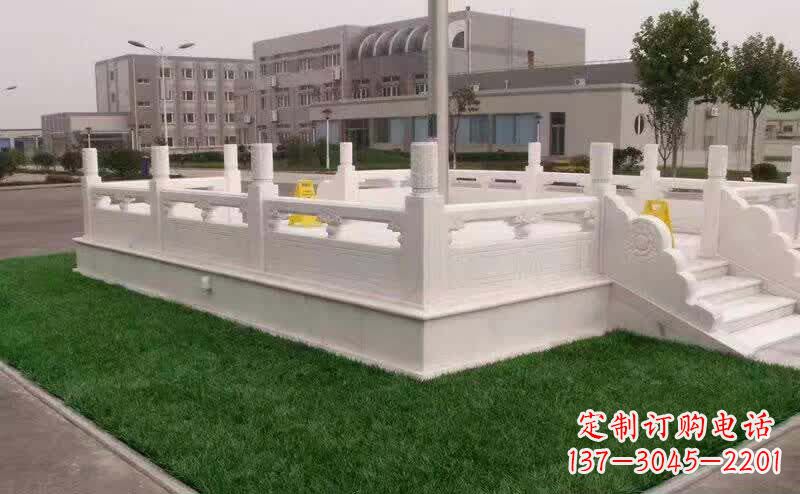 运城完美艺术——汉白玉升旗台雕塑