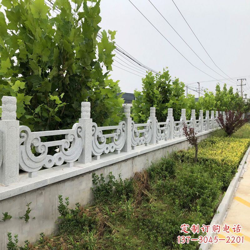 运城汉白玉石栏杆雕塑,精雕细琢,精美无比