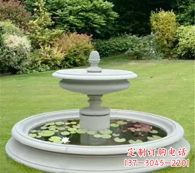 运城紫罗兰汉白玉喷泉雕塑