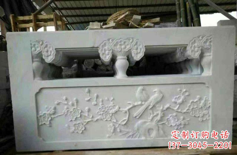 运城精美汉白玉浮雕栏板雕塑