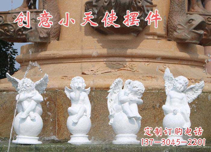 运城中领雕塑:汉白玉小天使雕塑