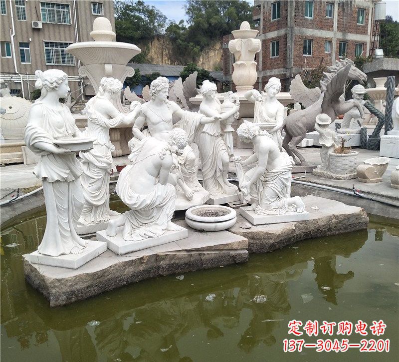 运城精美绝伦,众宁芙侍奉阿波罗雕塑