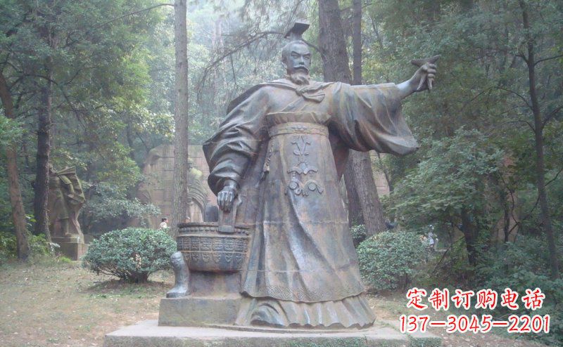 运城汉武帝古代名人铜雕