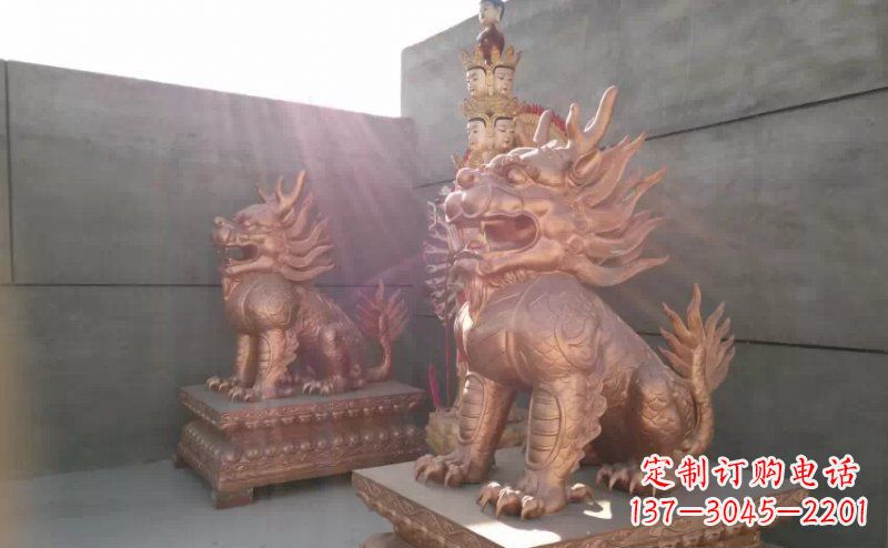 运城红铜麒麟-财富吉祥之神
