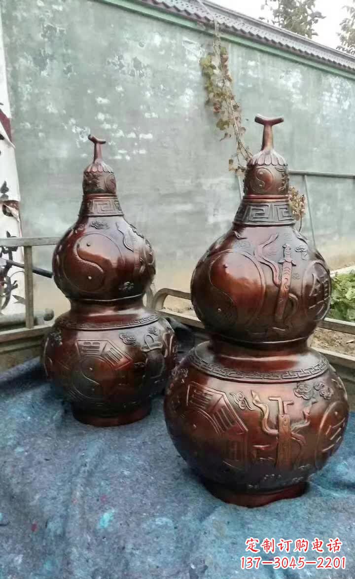 运城葫芦雕塑,精致艺术佳作
