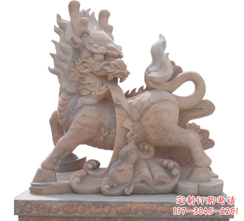 运城魅力十足的麒麟石雕