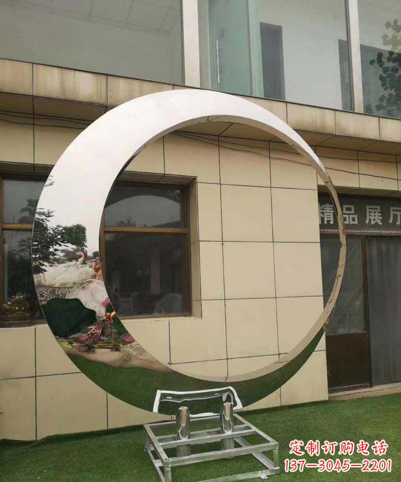 运城完美的不锈钢圆环雕塑