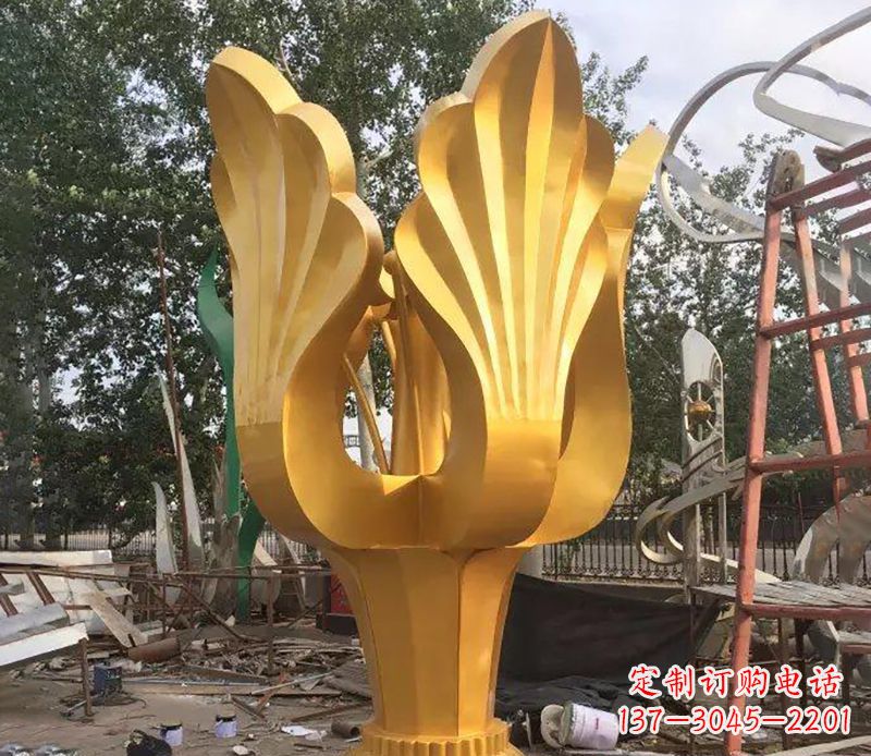 运城精美紫荆花不锈钢雕塑