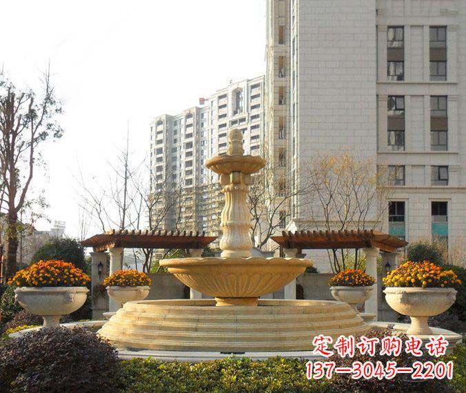 运城多层喷泉石雕,一个非凡的视觉盛宴