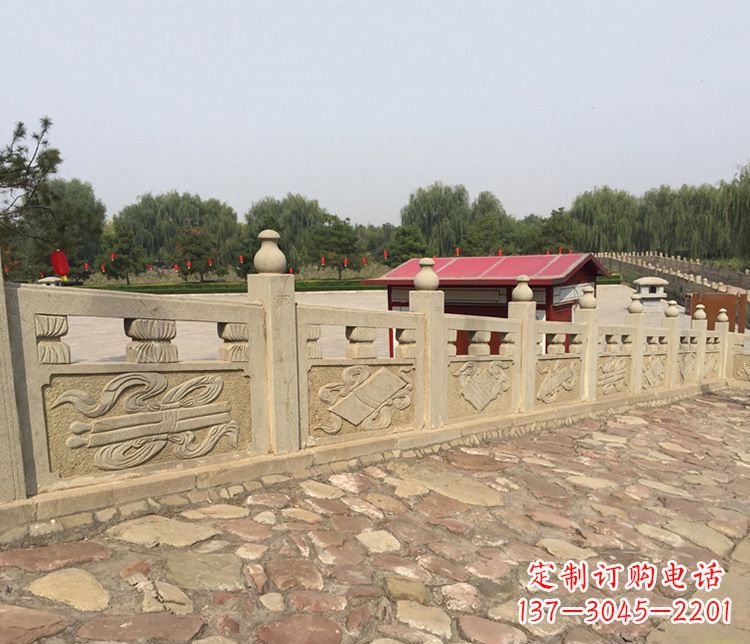 运城护城河大理石栏板石雕_1