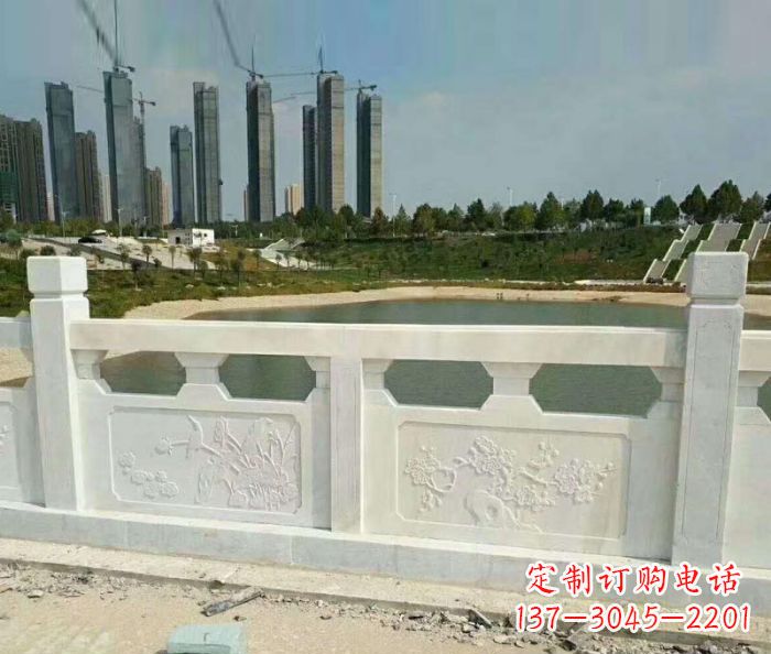 运城护城河建筑石雕栏板,精美绝伦