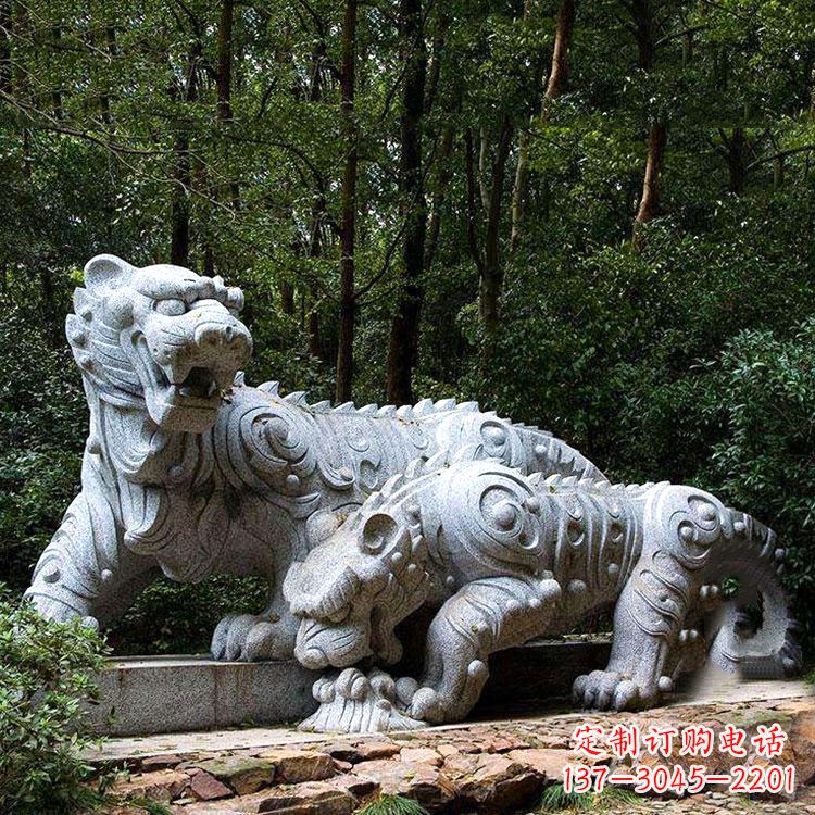 运城花岗岩老虎雕塑是中领雕塑定制厂家专门为客…