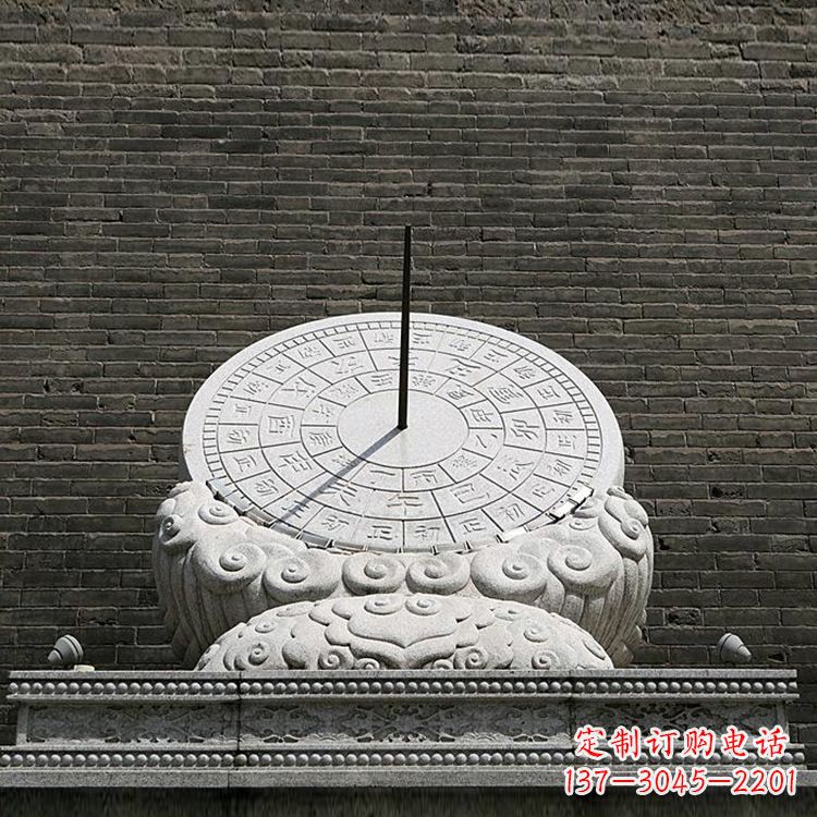 运城花岗岩古代计时器日晷雕塑
