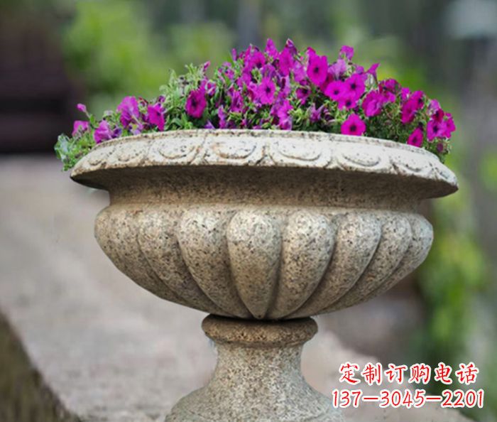运城专业的花岗岩花盆石雕