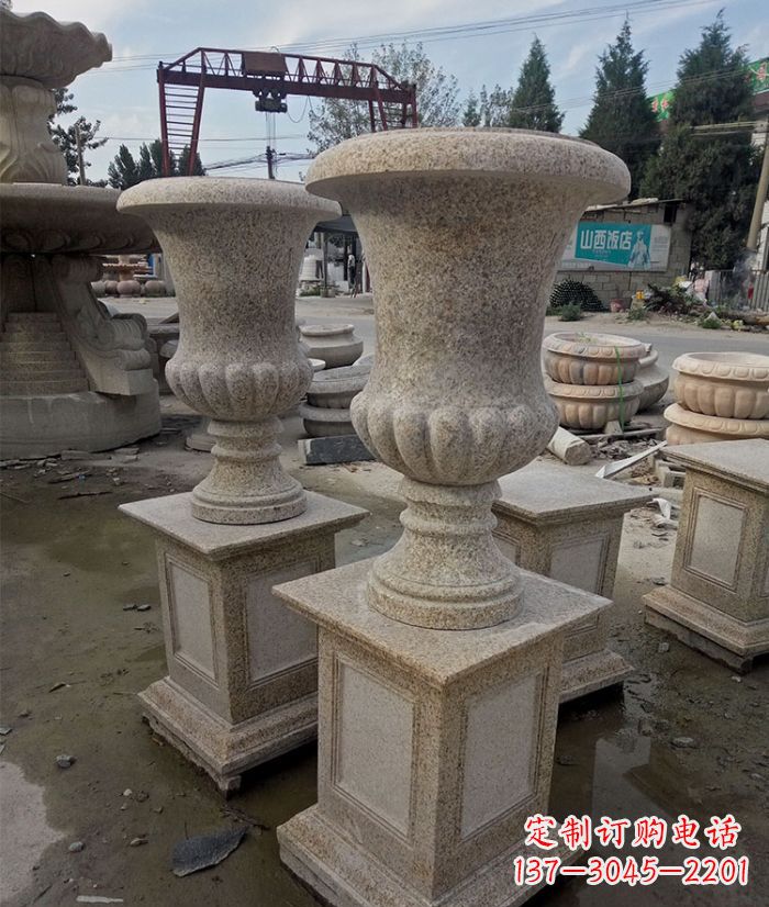 运城花岗岩欧式花钵花盆雕塑