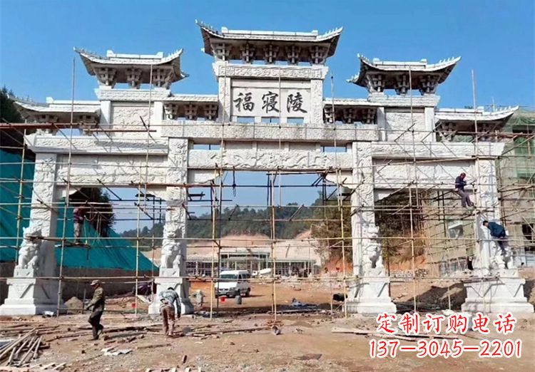 运城花岗岩牌坊雕塑,精致细腻的定制精品