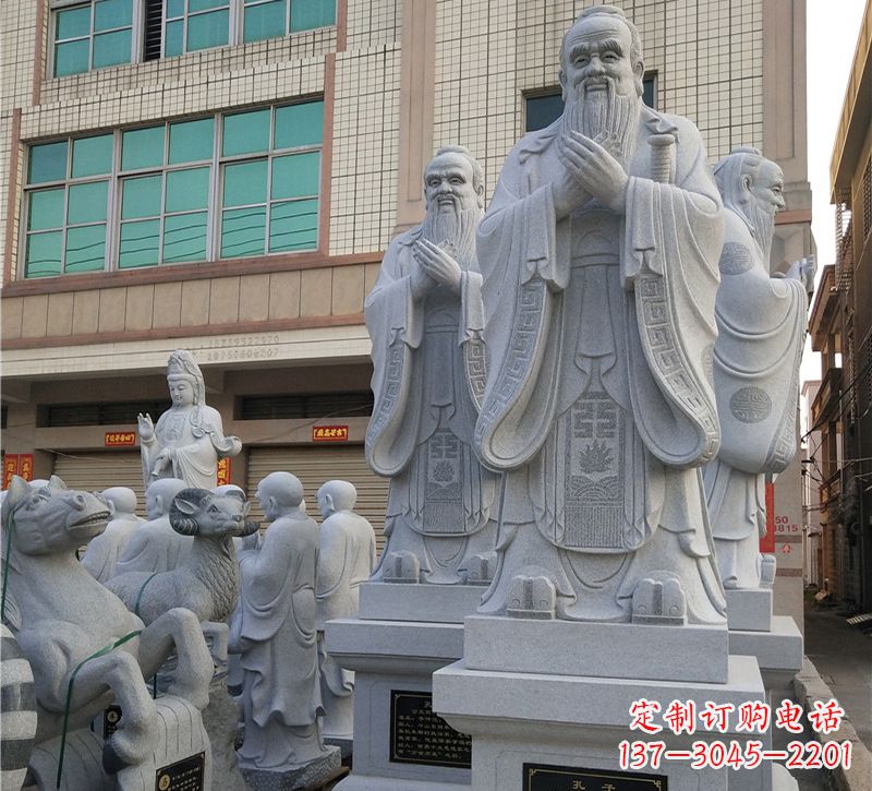运城华农孔子像,传承文明之美