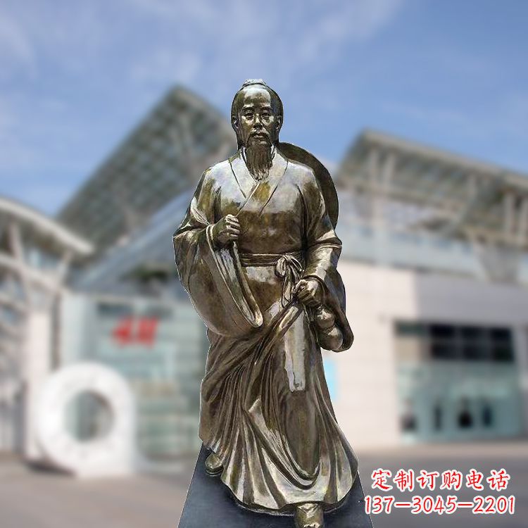 运城华佗仿铜雕塑,雕刻技艺精湛