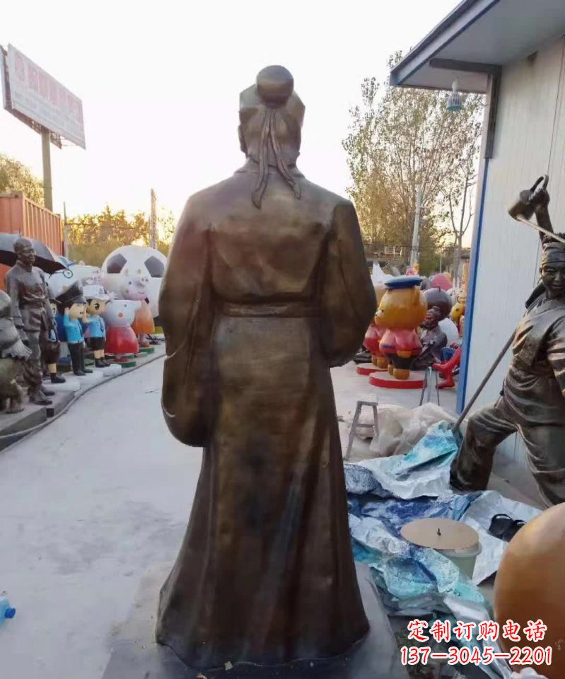 运城精美雕塑永流传——华佗名医铜雕(定制)