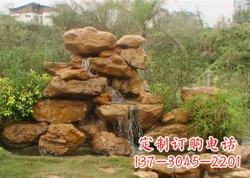 运城黄蜡石假山雕塑,古典美感与精细工艺的完美结合